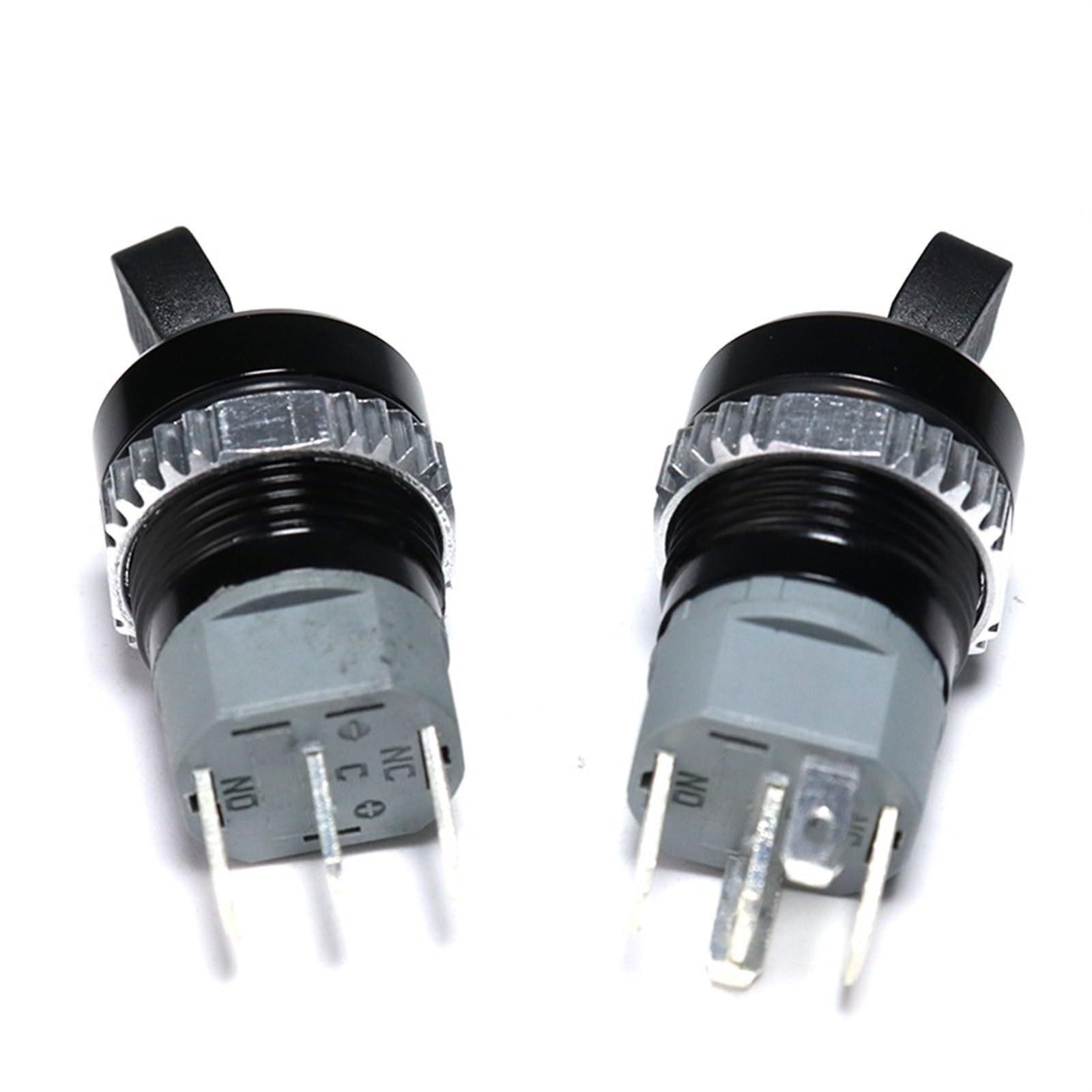 Lot De 2 Interrupteurs à Bascule LED 16 Mm – Pour Microcontrôleurs, 3-6V, Rétroéclairage Rouge
