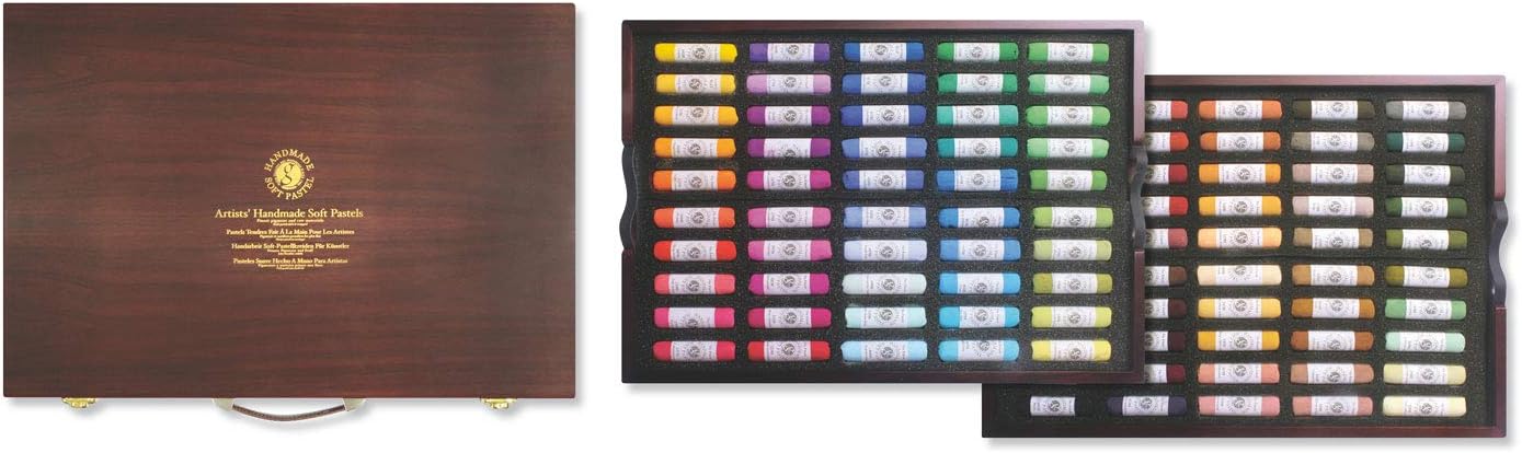 Honsell - Set of Soft Drawing Crayons, Handmade, Multicoloured, 100er