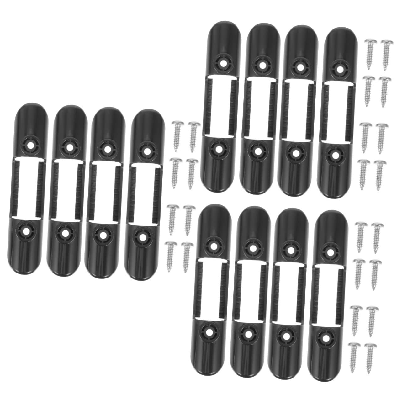 Toddmomy Paddelschnalle Kajak Paddelhalter Clip Feste Paddelklemme universeller Paddelhalter Paddelclip mit Schraube Paddelhalter zum Kajakfahren Plastik Black