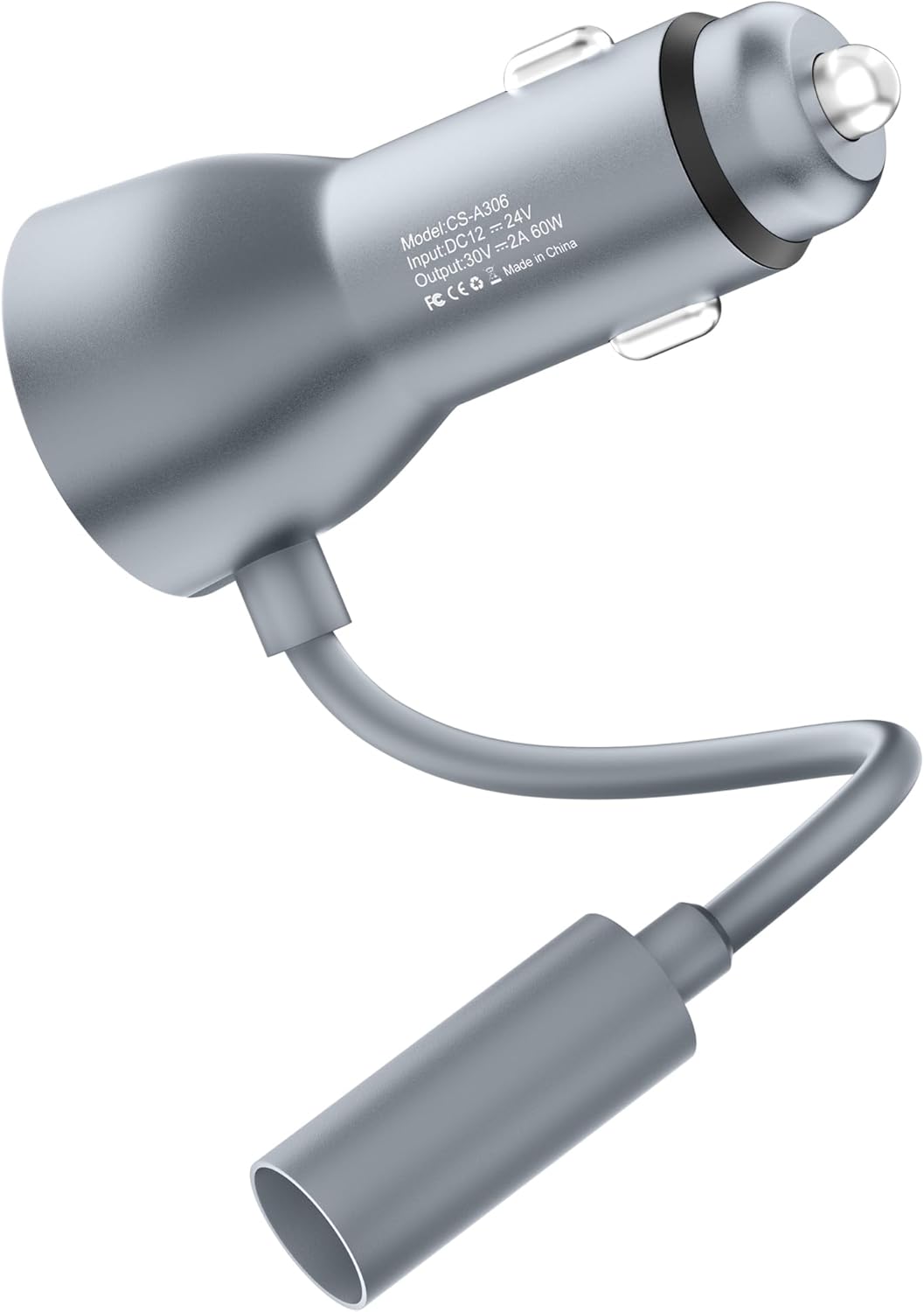 Starlink Mini 12V Car Charger Adapter 30V 2A Output 50M/164FT Extended Range Starlink Mini Cigarette Lighter Adapter to DC Extension Cable No Voltage Drop 12V to 30V Step Up Converter Power Supply