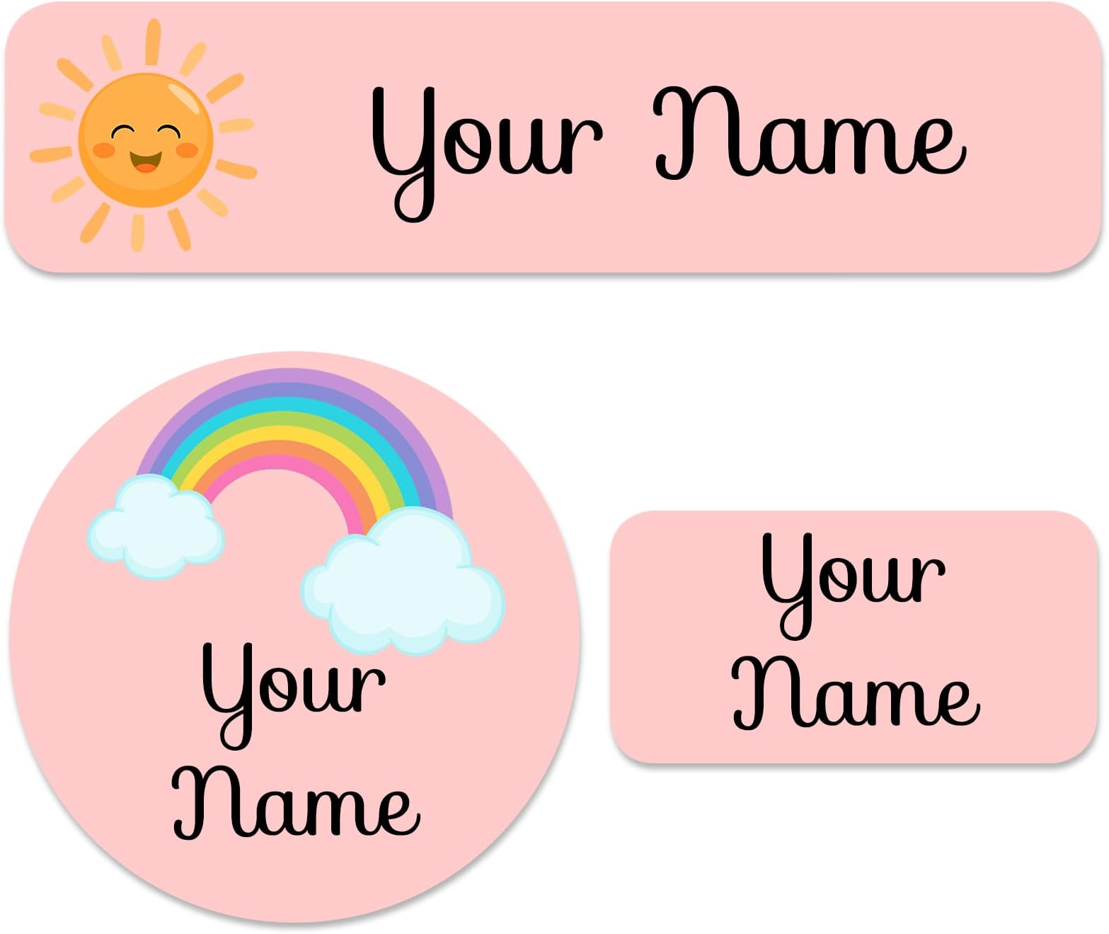 105 Pcs Personalized Name Labels for Kids School Supplies Custom Name Stickers for Kids Waterproof for Daycare, Water Bottle, Lunch Boxes, School Stationery