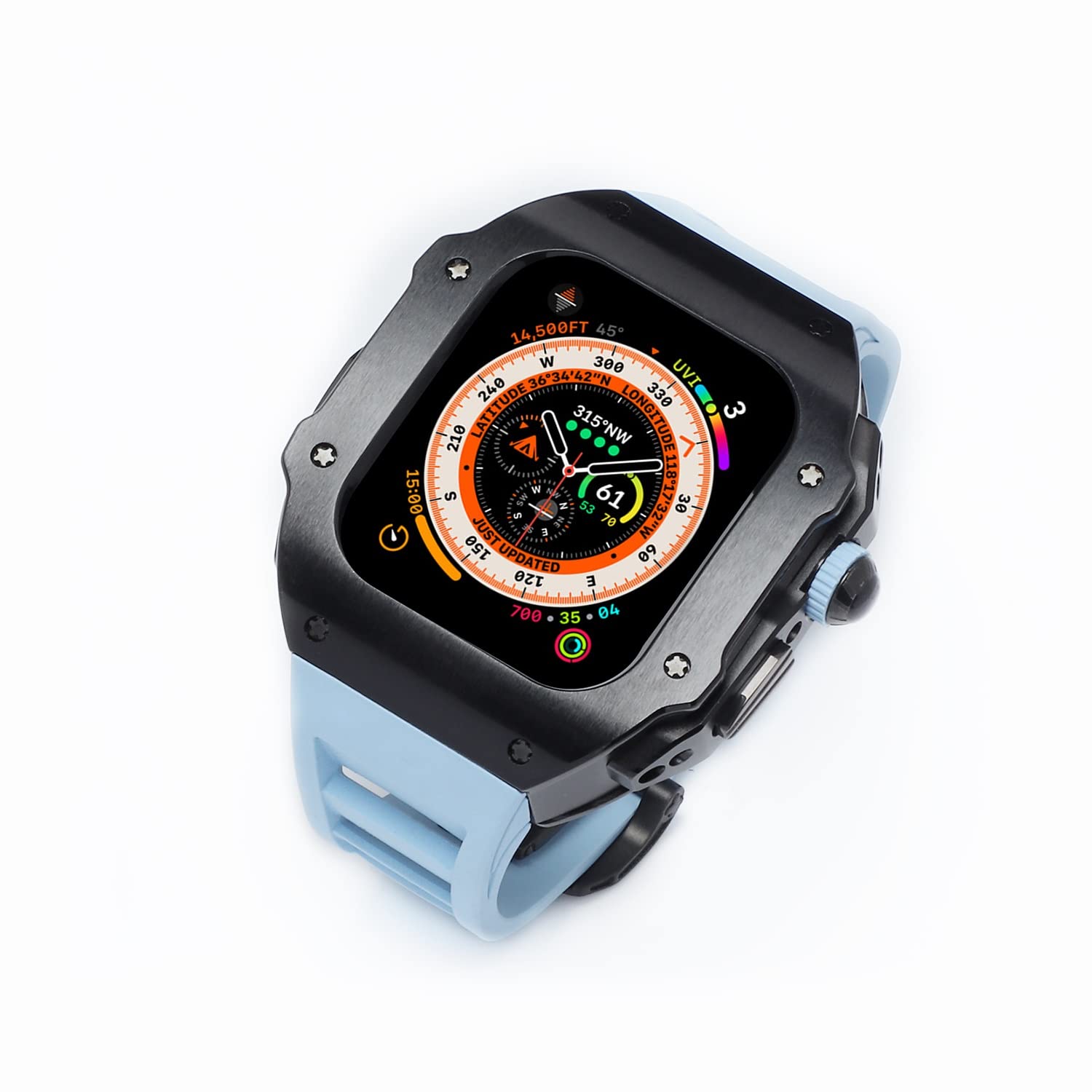 Coque en alliage de titane RM Mod éviter rayures Apple Watch Ultra - 8