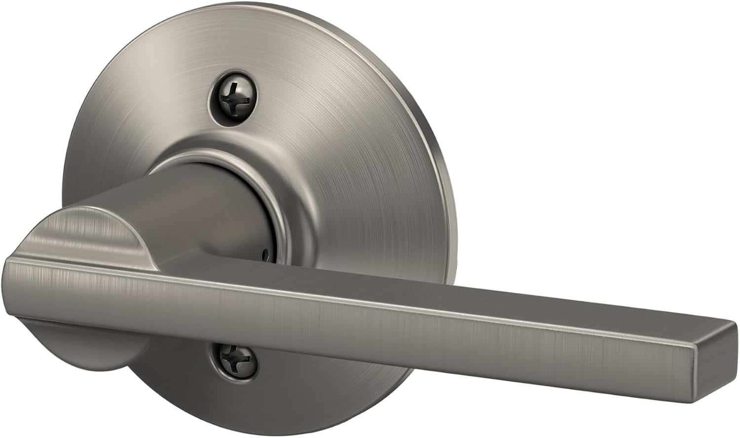 SCHLAGE Latitude Non-Turning Dummy Door Handle, Reversible, Satin Nickel image 3