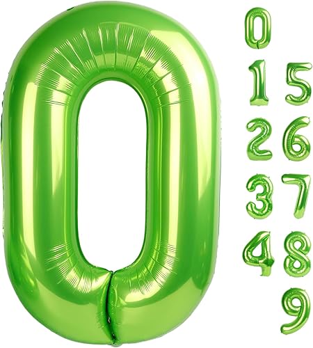 Vista 146 de Globos de números 0 de 40 pulgadas, globos negros de números para números 10, 20, 30, 40, 50, 60, 70, 80, 90, 100, globos de números 10, 20, 30, 40