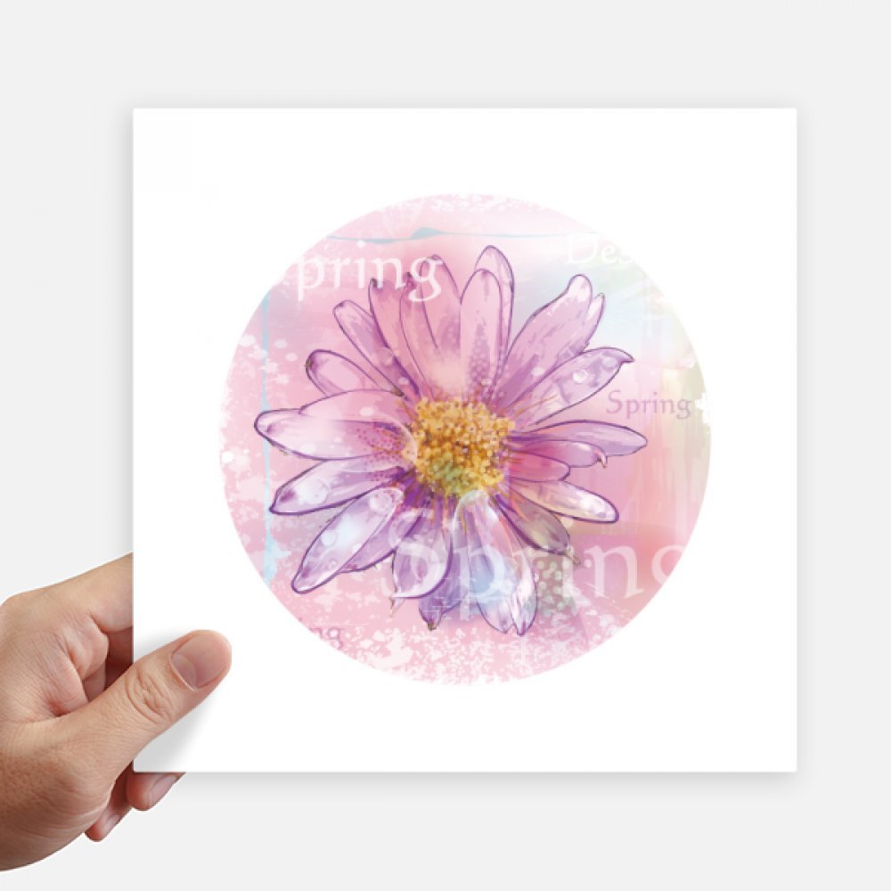 Rosa flor del crisantemo acuarela vinilo adhesivo pared coche maleta portatil 20cm