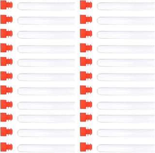 50 Pcs Tubes Vials Testing Tubes Labs Vials Transparent Test Tubes For Storage Kids