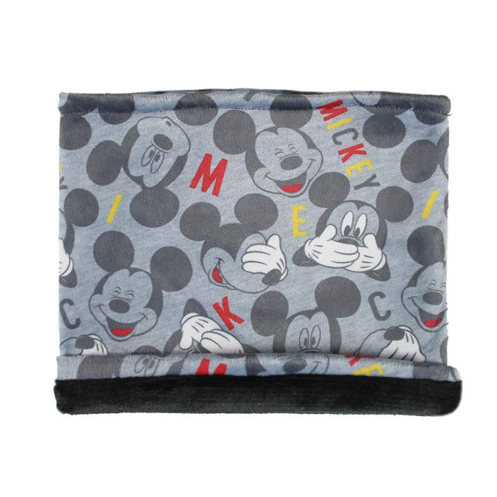 CERDÁ LIFE'S LITTLE MOMENTS Braga para el Cuello Infantil de Mickey-Licencia Oficial Disney Bufanda para clima frío, Gris, Talla única para Niños