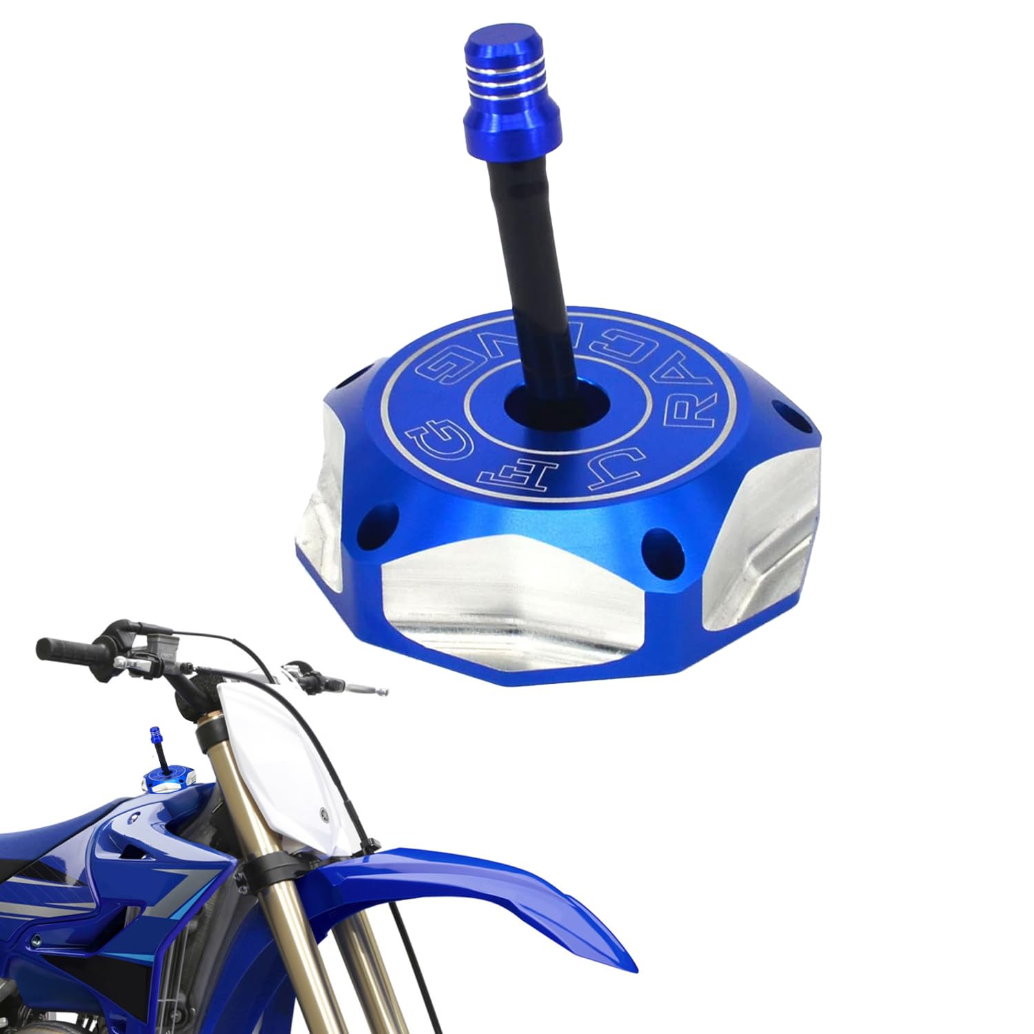 Tappo Benzina Moto,per YZ85 YZ250 YZ250 YZ250F YZ450F WR250F WR450F- Blu | Tappo Serbatoio Carburante Carburante Billet Tappo per KX450F KX250F KX250 KLX450R KFX450R