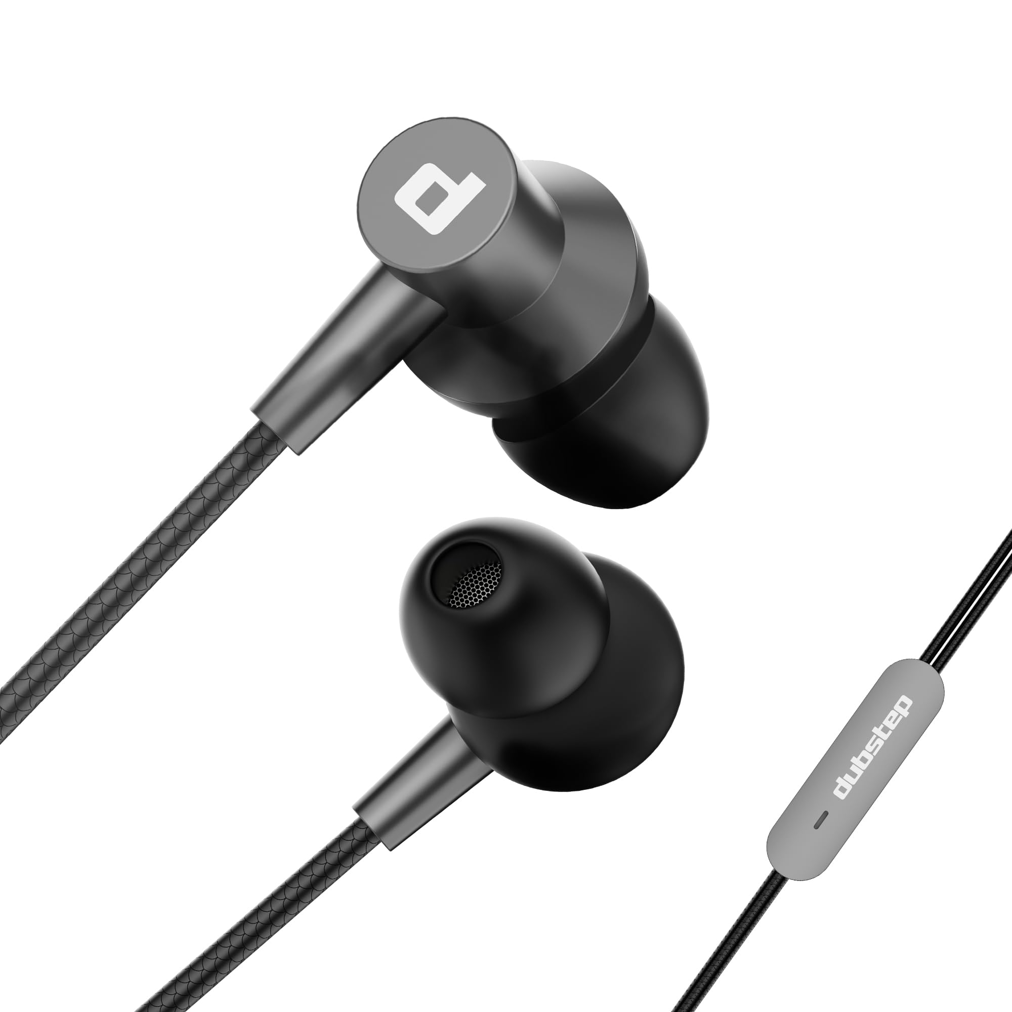 Dubstep Squad M7 with X-Bass Technology, 10mm Dynamic Drivers, Mobile/Laptop Compatible, 3.5 mm Audio Jack, in-Ear Wired Headphones with Mic - Grey-picture-10