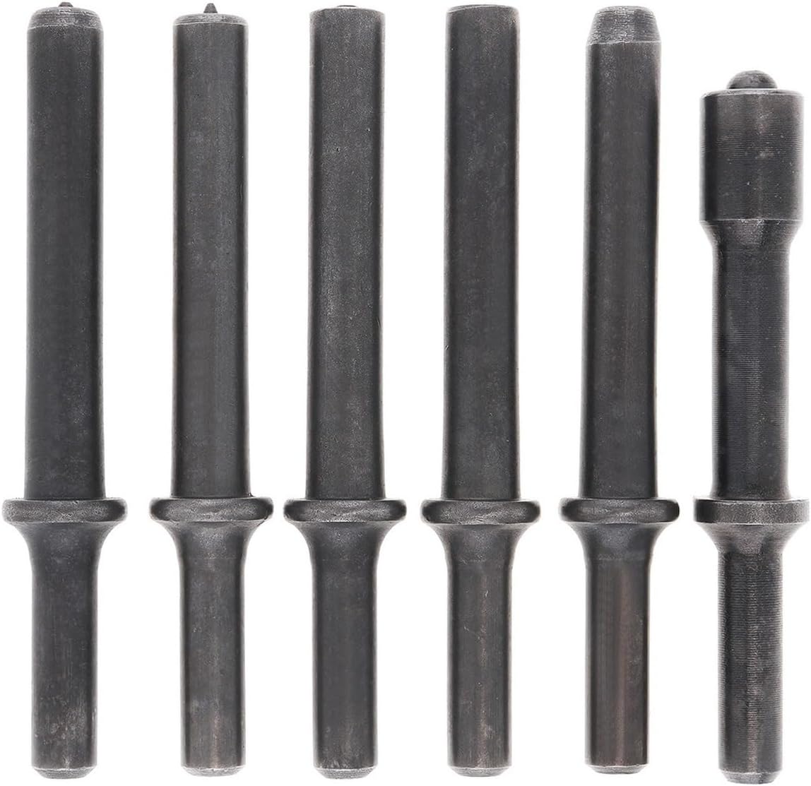 Air Hammer, 6Pcs / Set Of Air Rivets Steel Solid Rivet Impact Air Tools For Rust Removal/Drilling