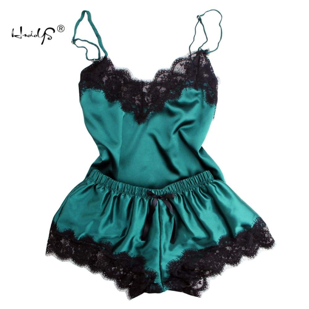 Pigiama Donna Estate Raso - Set Due Pezzi Con Top Senza Maniche E Pantaloncini - Foto 5