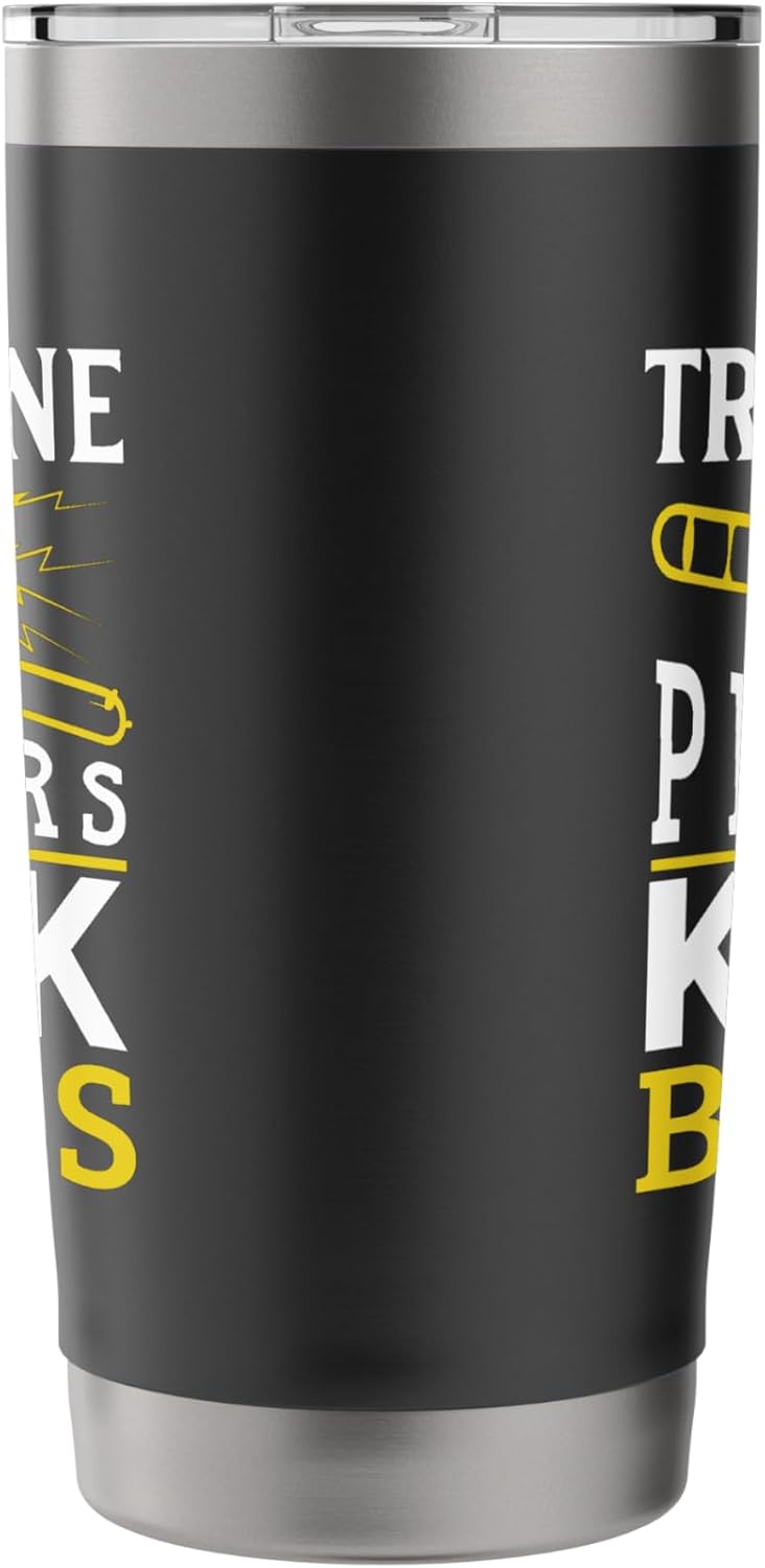 Trombone Players Kick Brass Funny Music Stainless Steel Insulated Tumbler - Image 4