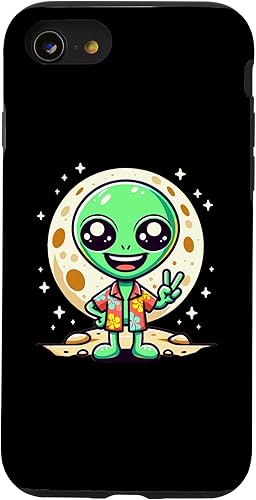 Vista 31 de Funda alienígena pacífica para iPhone 12 Pro Max Space