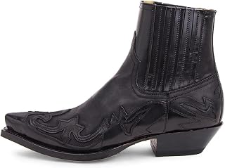 Western Cowboy Boots for Men Women Size 35-48 Embroidery Design Pointed Shoes Mens Ankle Boots Suitable for Men