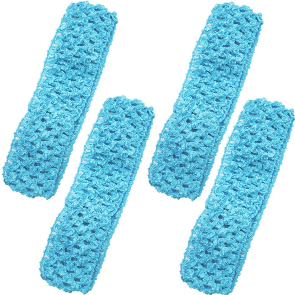 Time To Sparkle Women's Turquoise 4Pcs Crochet Tube Top Crochet Tutu Infant Dress Baby Girls Skirt Pettiskirt, 1.5"X6",