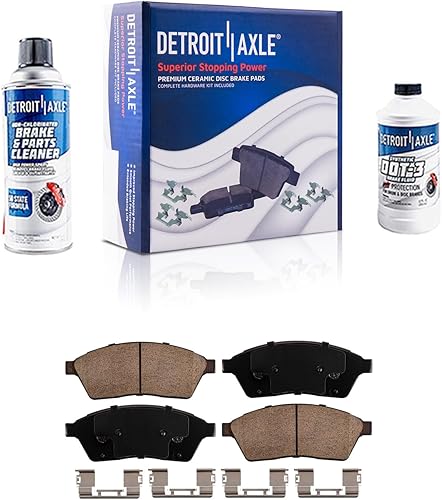 Miniatura 55 de Detroit Axle - Pastillas de Freno Delantero para Chevrolet Captiva Sport Equinox Pontiac Torrent Saturn Vue Suzuki XL-7, Pastillas de Freno Cerámica