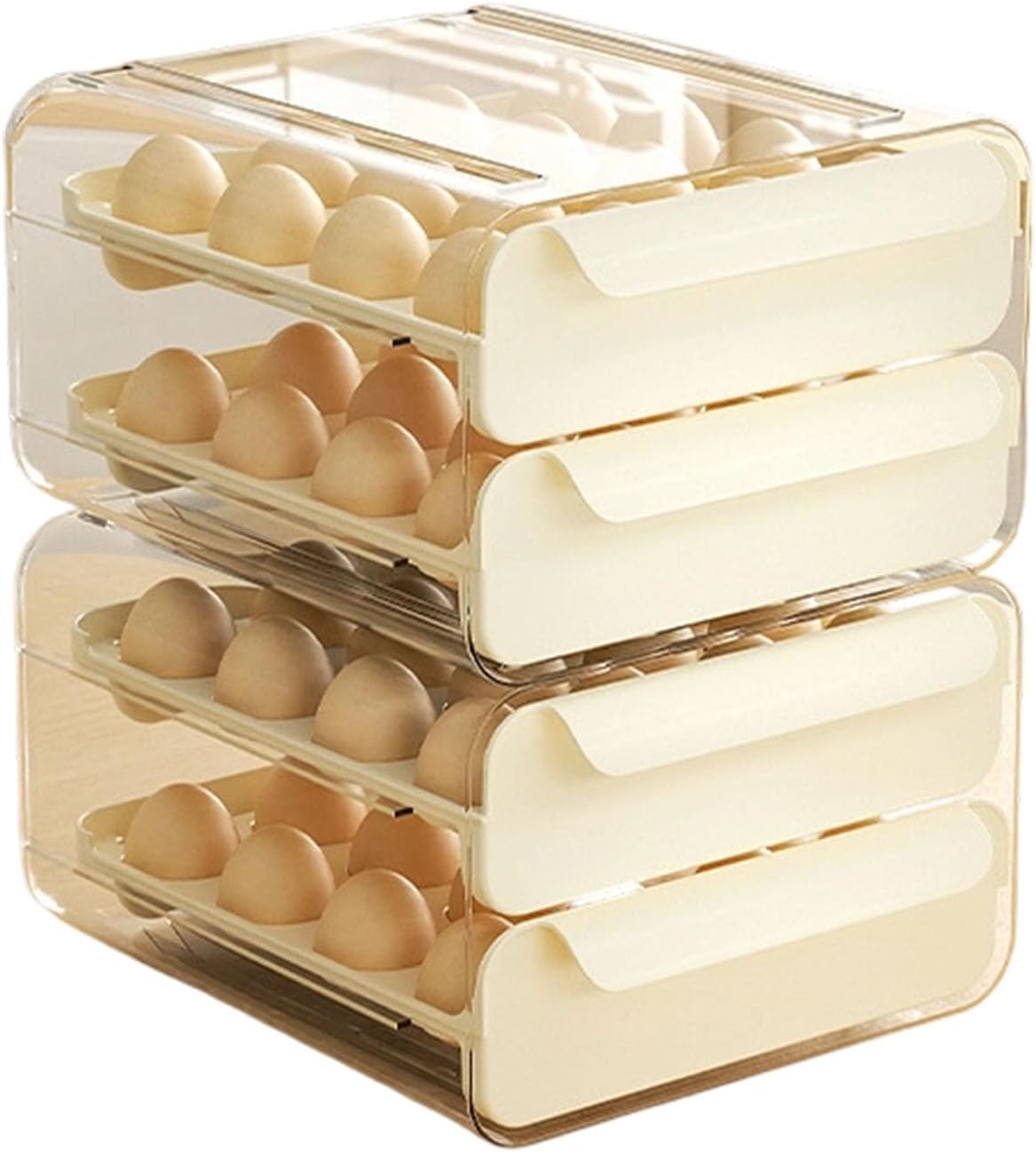 Refrigerator Eggs Holder Featuring Easy Washing PET PP for Home Kitchen Organization Eggs Organizers