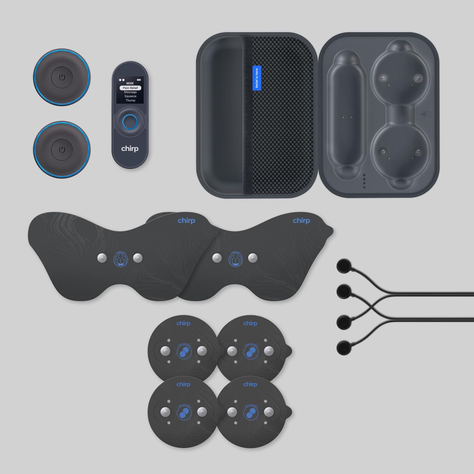 Chirp Halo Wireless Muscle Stimulator, Portable EMS TENS Unit (Slate) — Amazon image 2