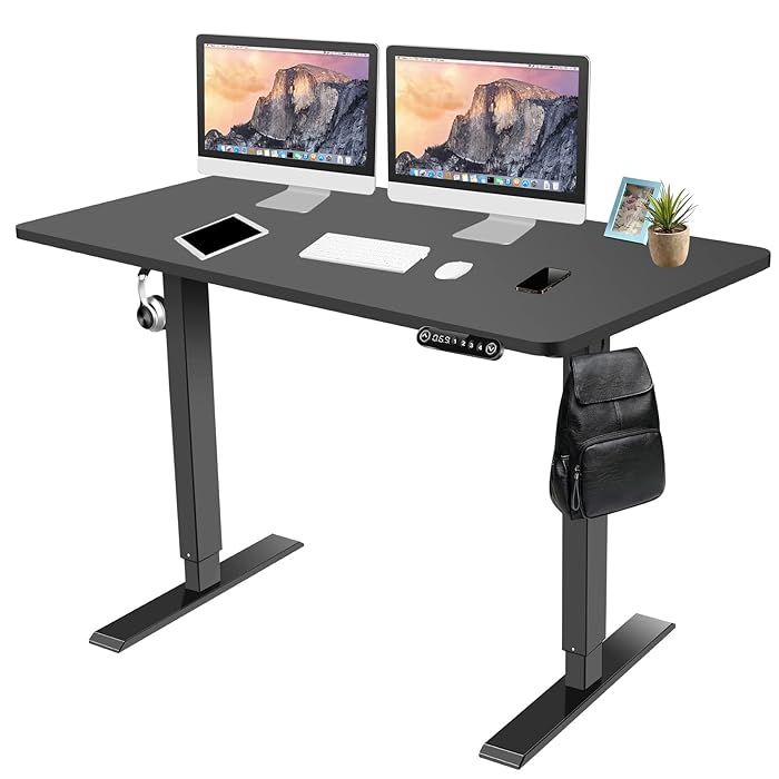Buy farexon Adjustable Height Electric Standing Desk, 48 x 24 Inch