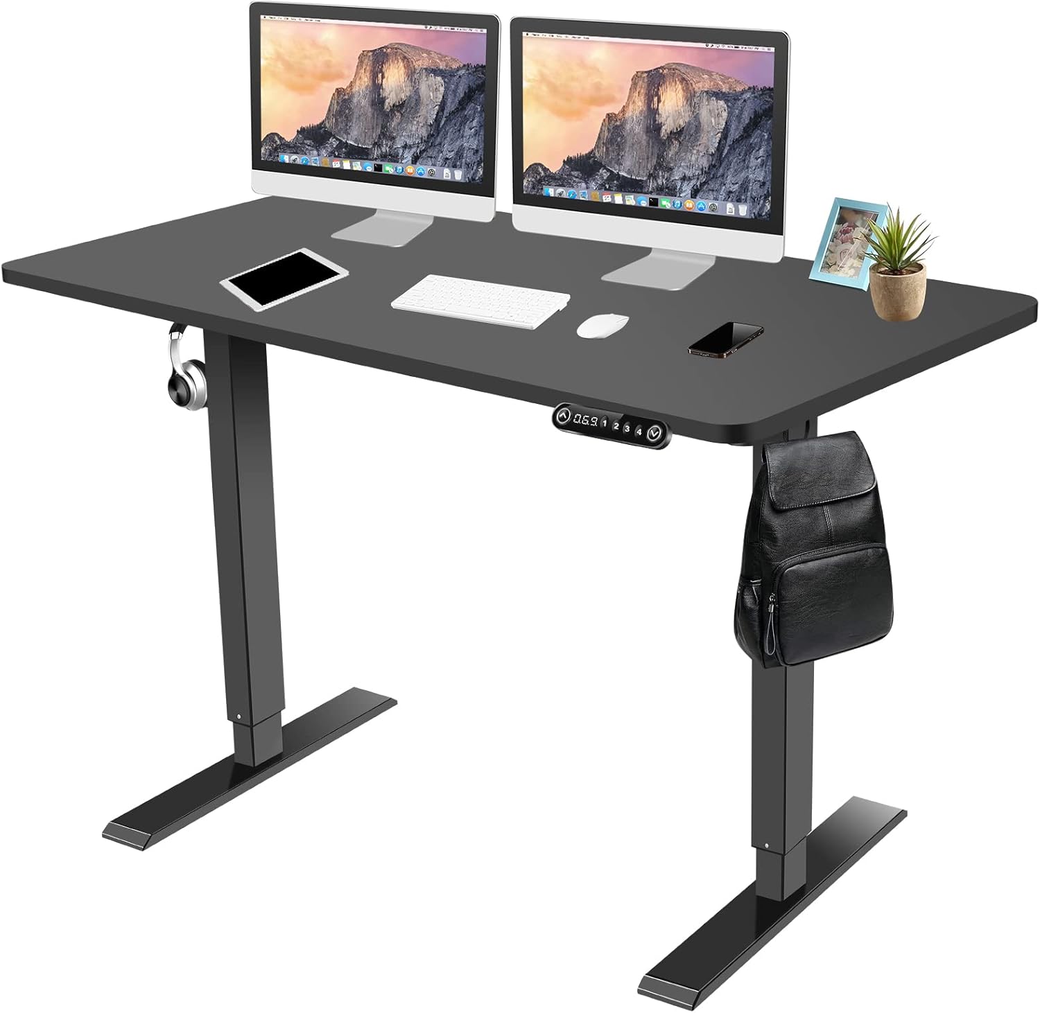 Farexon Height Adjustable Electric Standing Desk, 48x24 inches Home Sit
