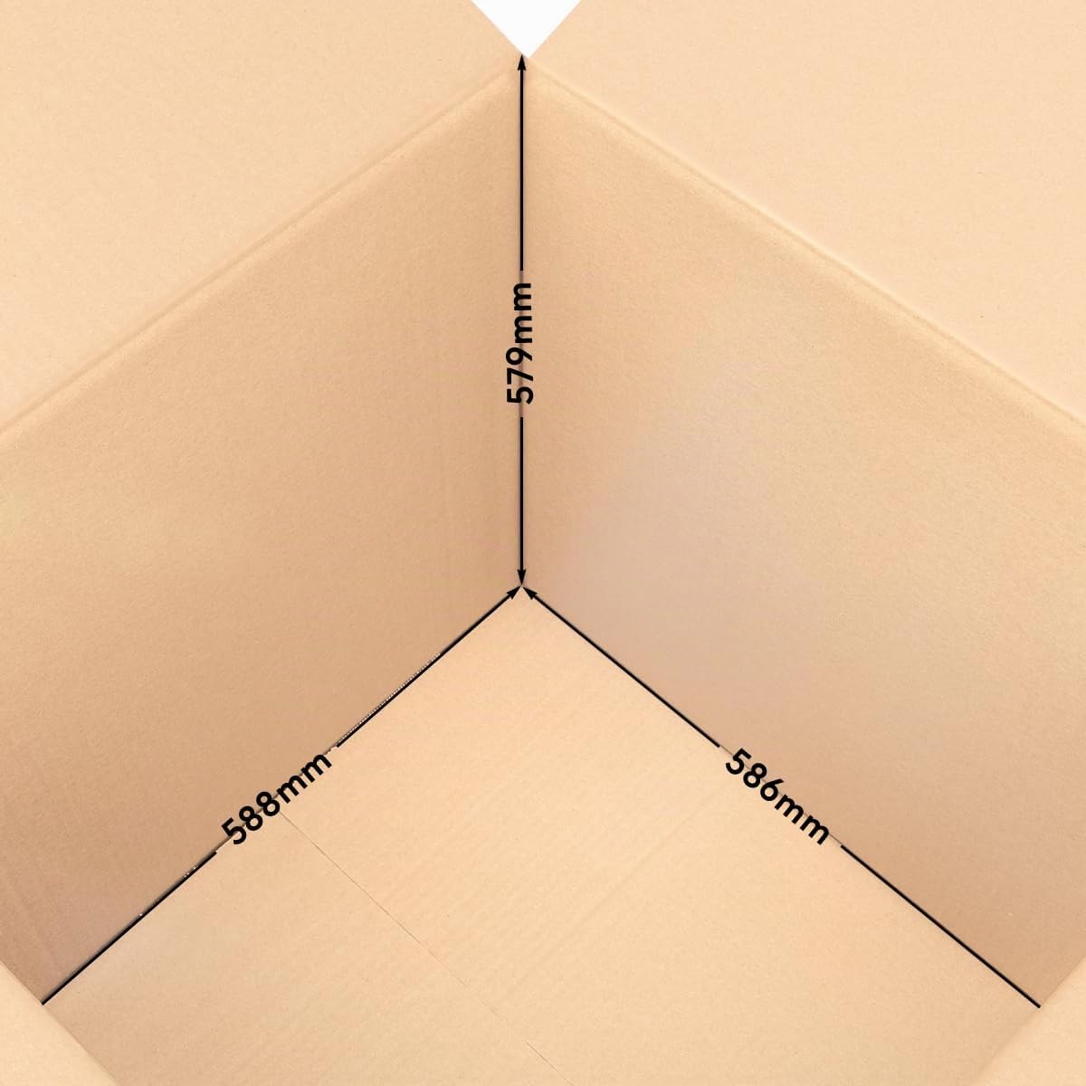 verpacking Faltkartons 600 x 600 x 600 mm Braun (Innenmaß 588 x 586 x 579 mm) KK 122 2-wellig Großer Versandkarton DHL Paket DPD GLS Hermes Paket stabile Kartons (30 Stück)