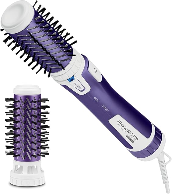 Rowenta Brush Active Lokówko-Suszarka, Biały/Purpurowy, 1000W