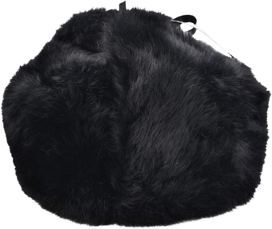 Rabbit Fur Russian Ushanka Winter Hat Trapper Ear Flaps