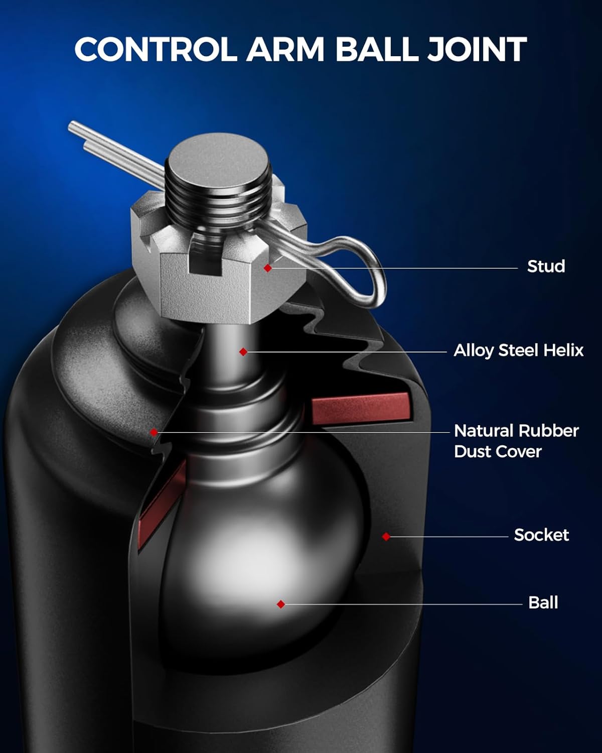 KAX Front Suspension Kit Lower Control Arm w/Ball Joint & Sway Bar End Link & Tie Rod Ends Fit for 2004 2005 2006 Scion xA xB Automotive Replacement Control Arms K620270 K620269 K90390 6pcs