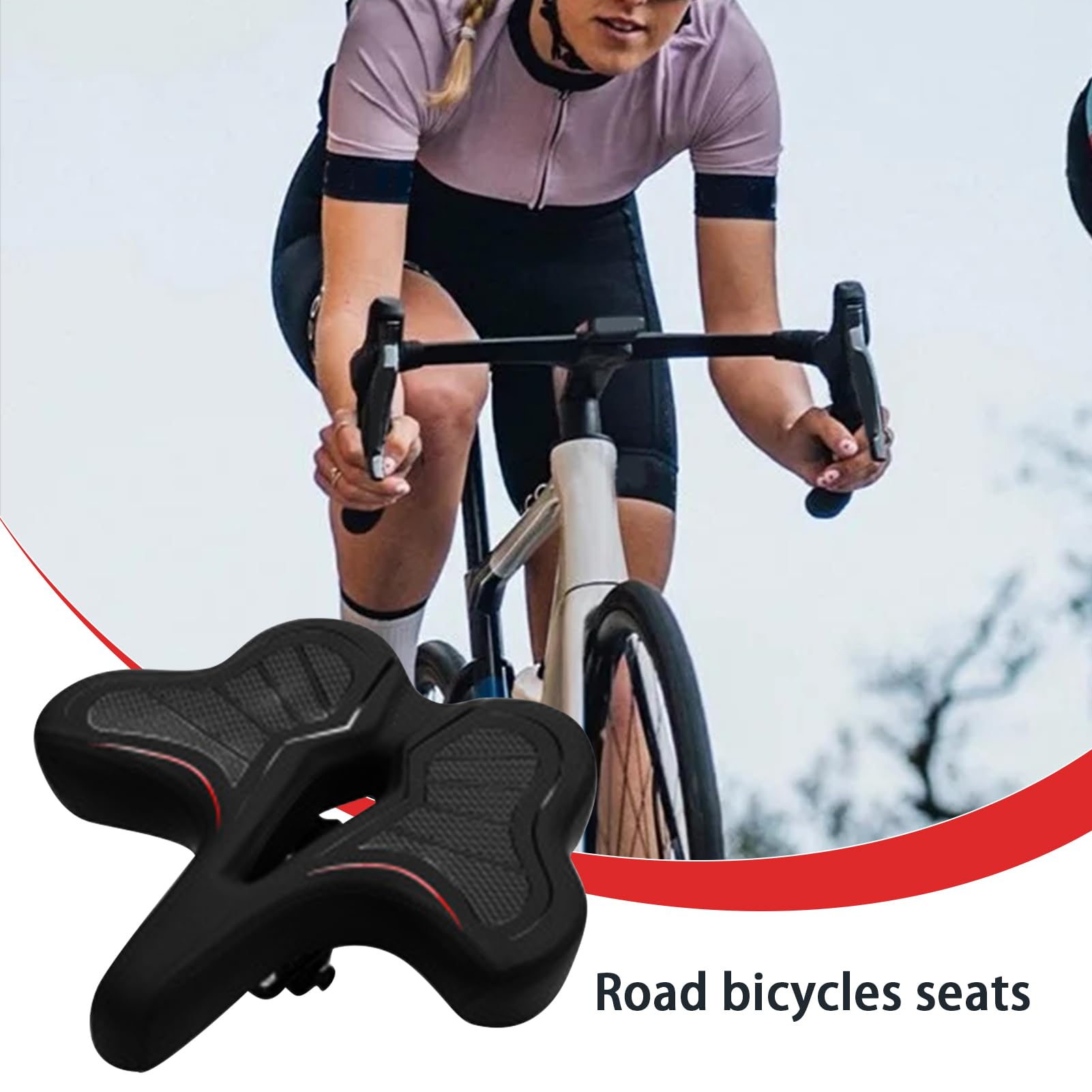 Selle de vélo confortable, Selle de vélo confortable rembourrée