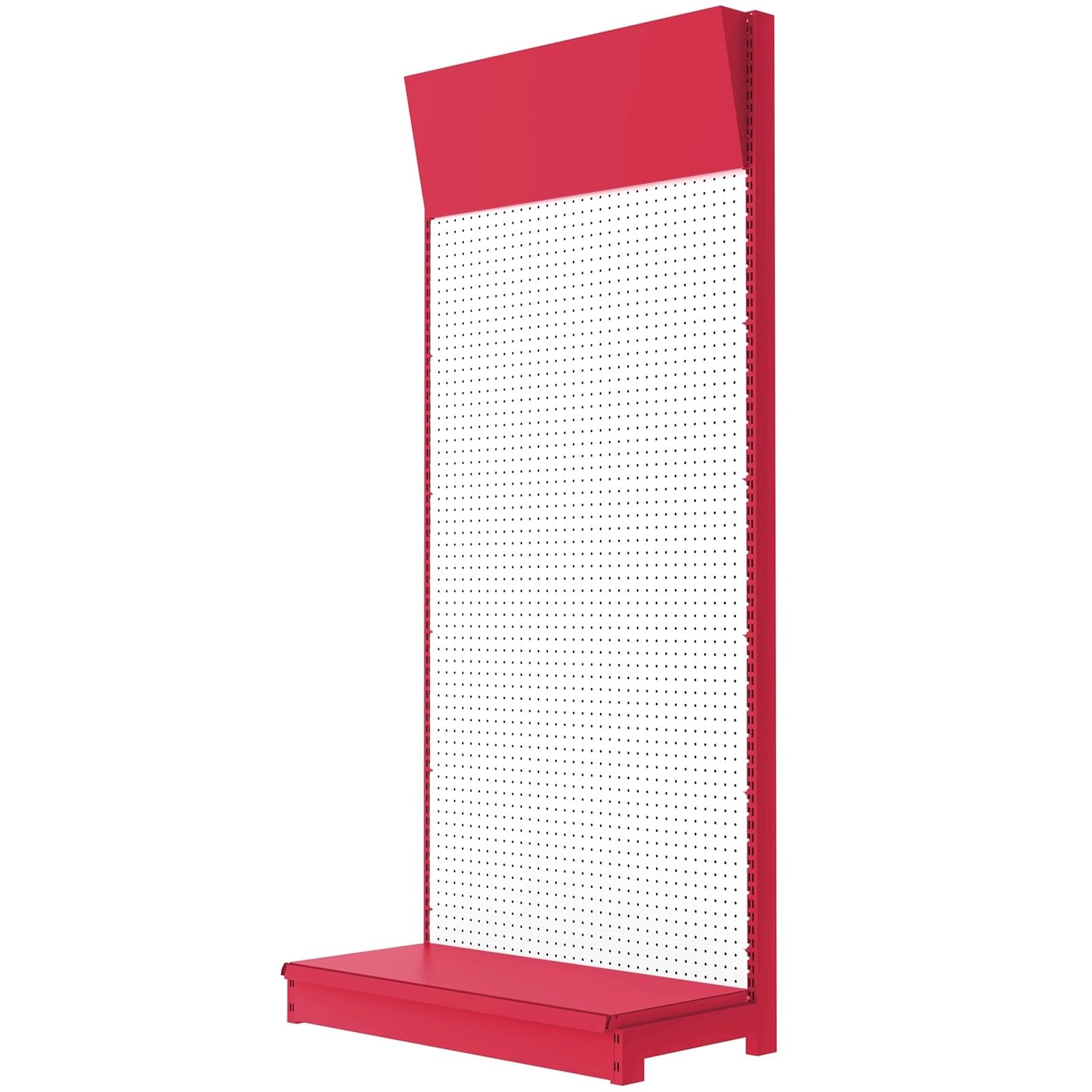 Présentoir à outils en métal perforé rouge pour garage et atelier