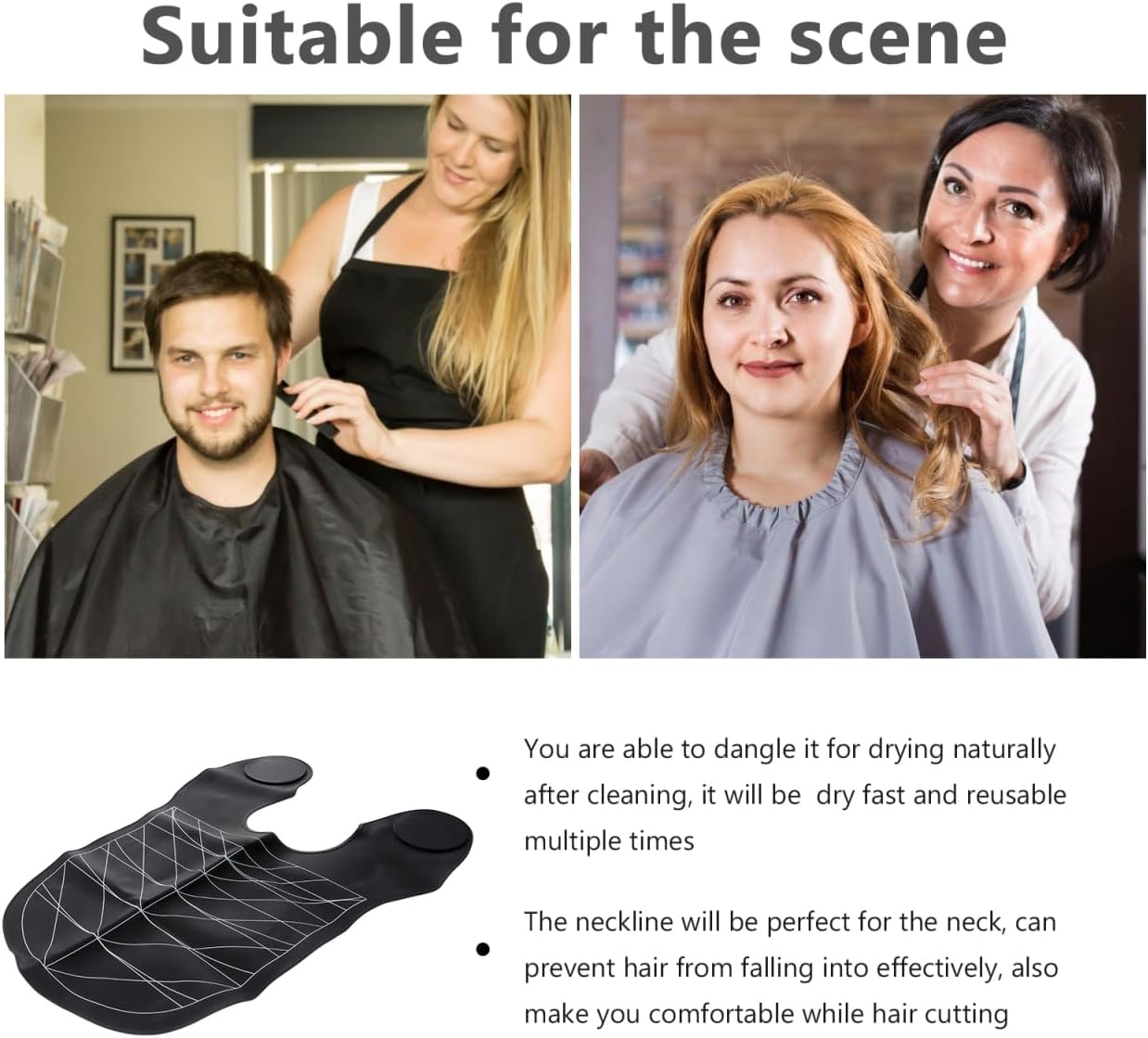 CALLARON Professional Salon Perm Tray Neck Tray Hair Styling Shoulder Mat Hair Coloring Cape No Edge Smooth Surface
