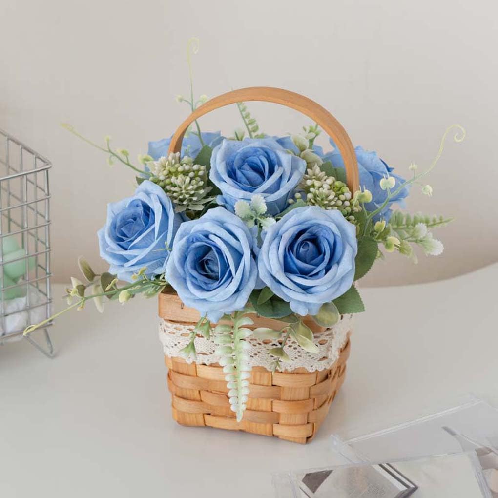 Amazon｜造花 花かご かわいい インテリア フラワーアレンジメント  