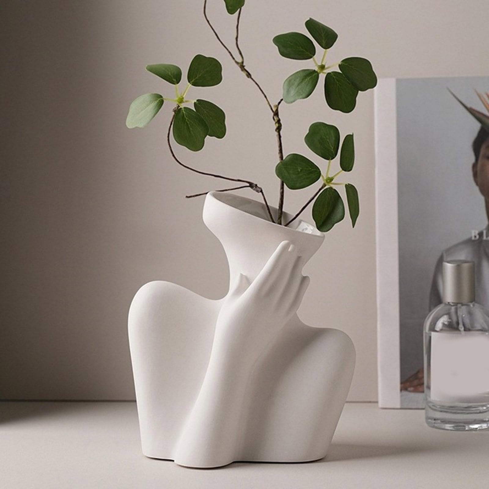 Creativo silicone umano per vasi di fiori stampo vaso cemento cemento resina epossidica colata strumento fai da te artigianato giardino