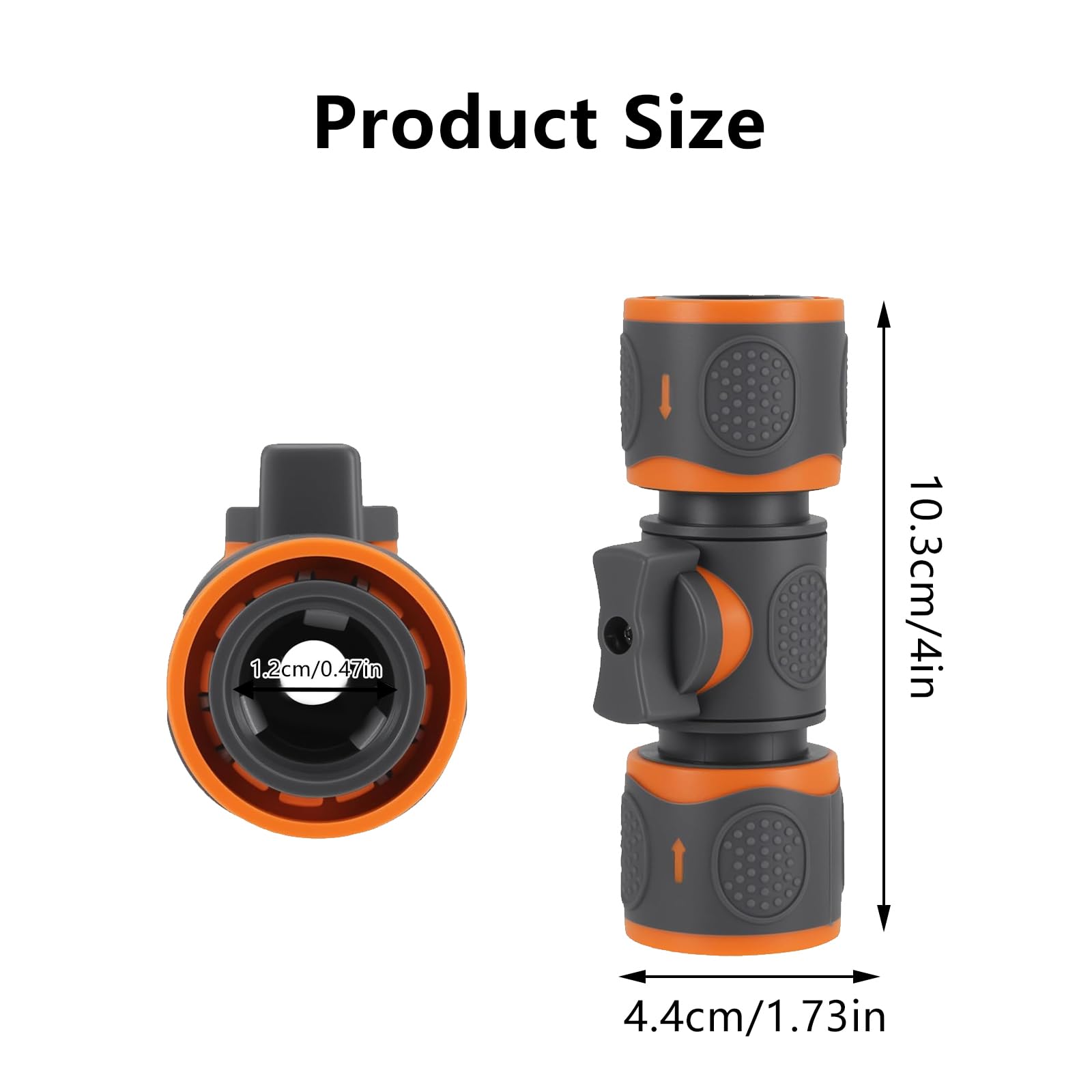 REGNHLIF Raccordo Riparazione Per Tubo Da Giardino: 2 Connettori Universali Con Morsetti In Acciaio Inox, Adattabile Da 1,6 A 1,9 Cm - 3