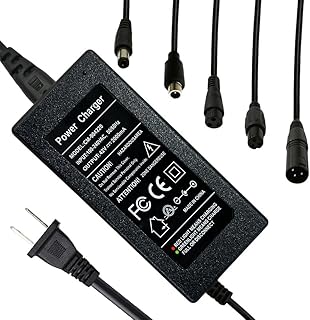 42V 2A Charger 5 Plugs for Scooter 36V Lithium Battery, Pack DC 5.5 *