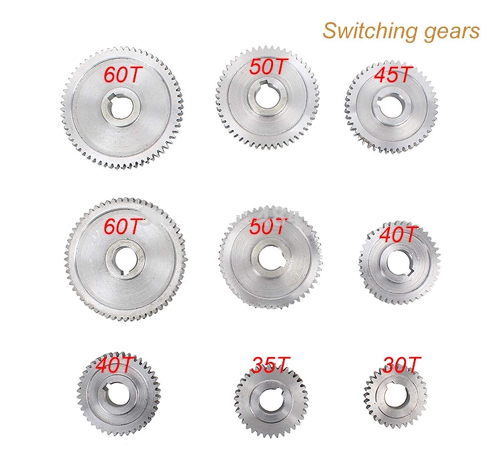 Amazon.com: KHJK CHFENG-GG 21pcs Lathe Gears CJ0618-346B Metal