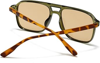 Retro Square Double Bridge Sunglasses Style Street Style Sunglasses