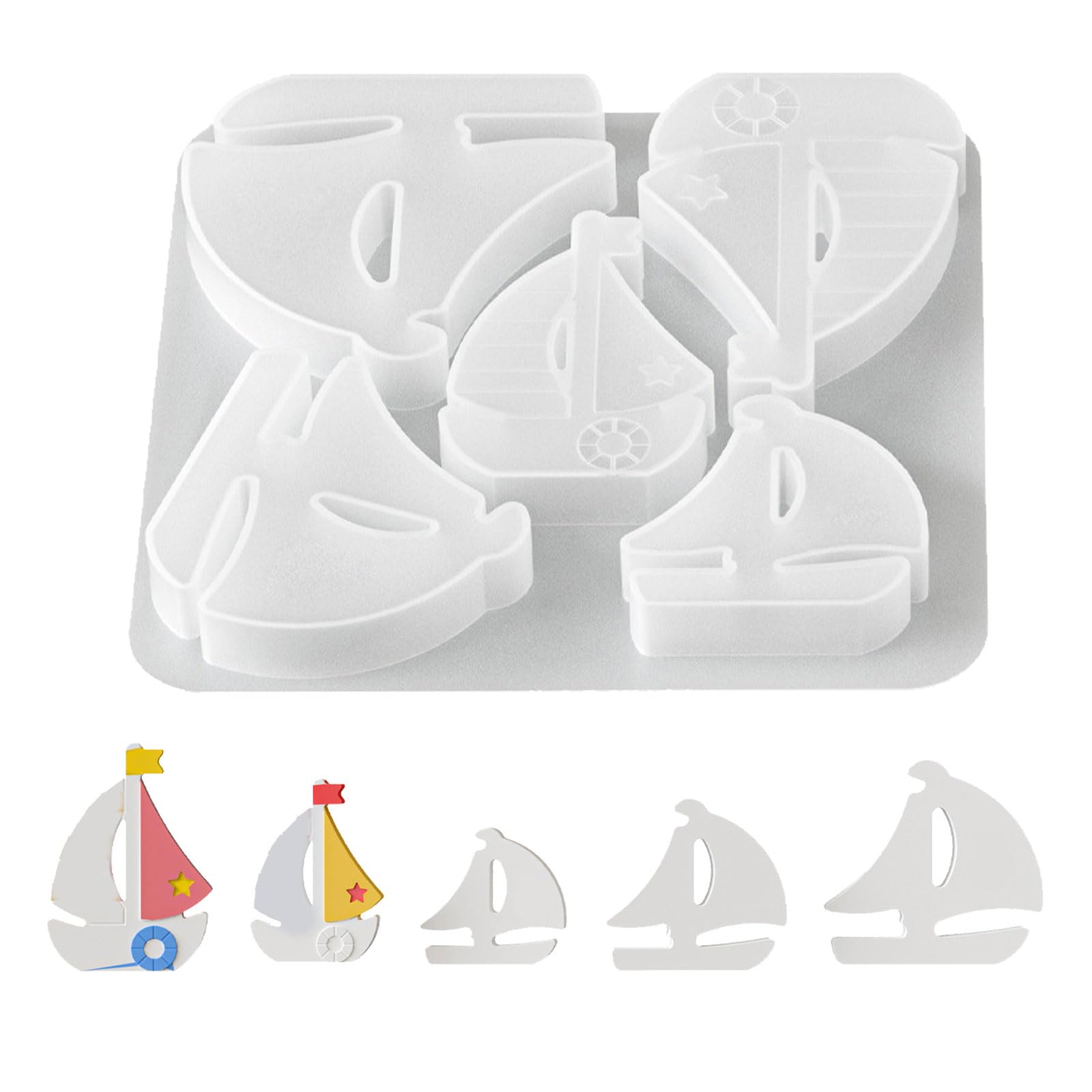Bbajszx Sailboats Silicone Suitable for Expert Craft and Plasters Craft Silicone