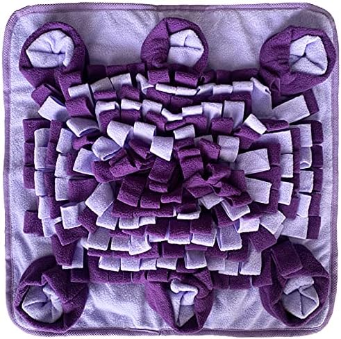 Snuffle Mat for Dogs Pigs Rabbits and Other Pets (Dark Purple and Light Purple)