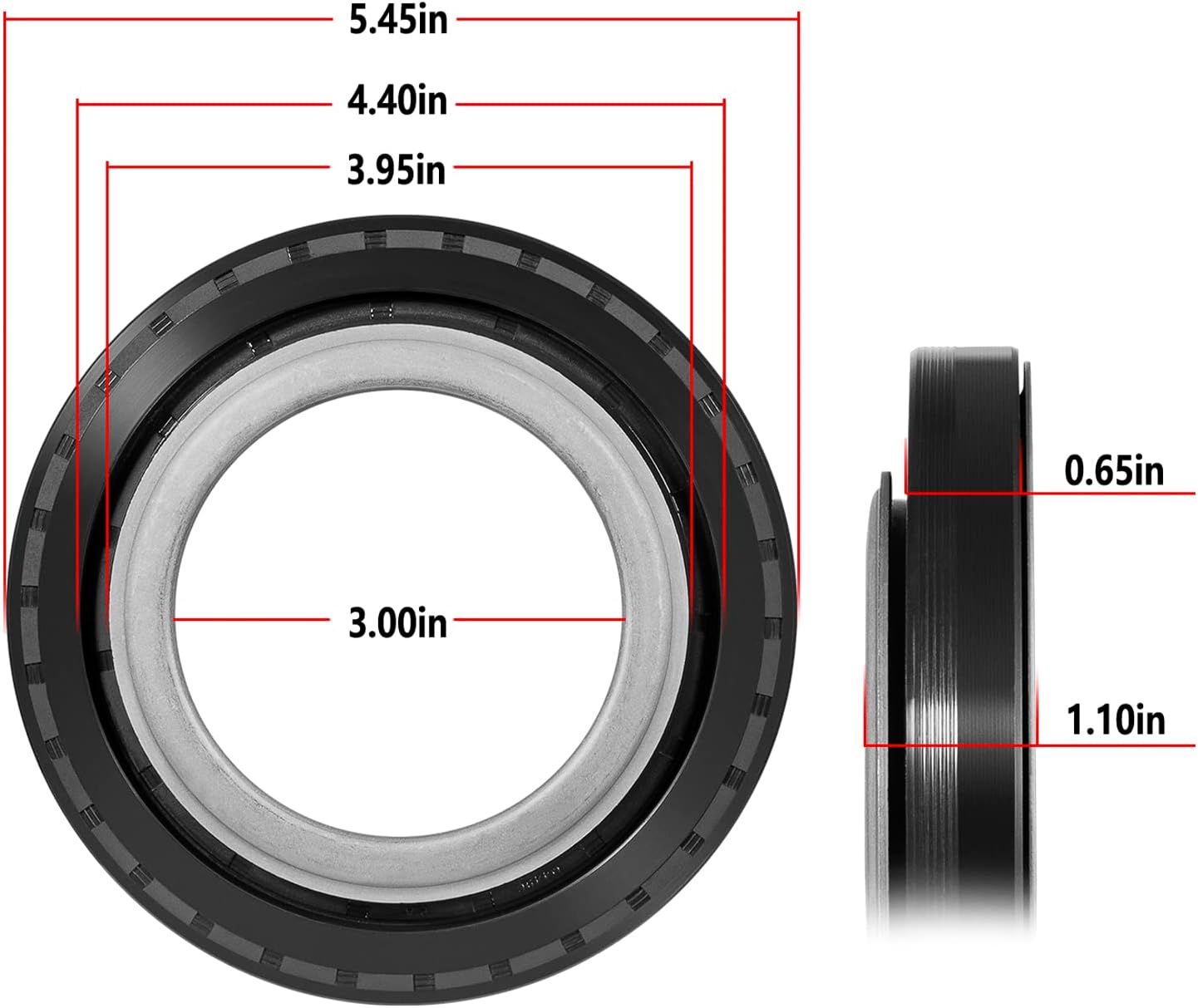 710685 Drive Axle Shaft Seal，Axle Shaft Seal Front Outer ，Compatible with 2005-2018 Ford F-250/F-350/F-450/F-550 Super Duty