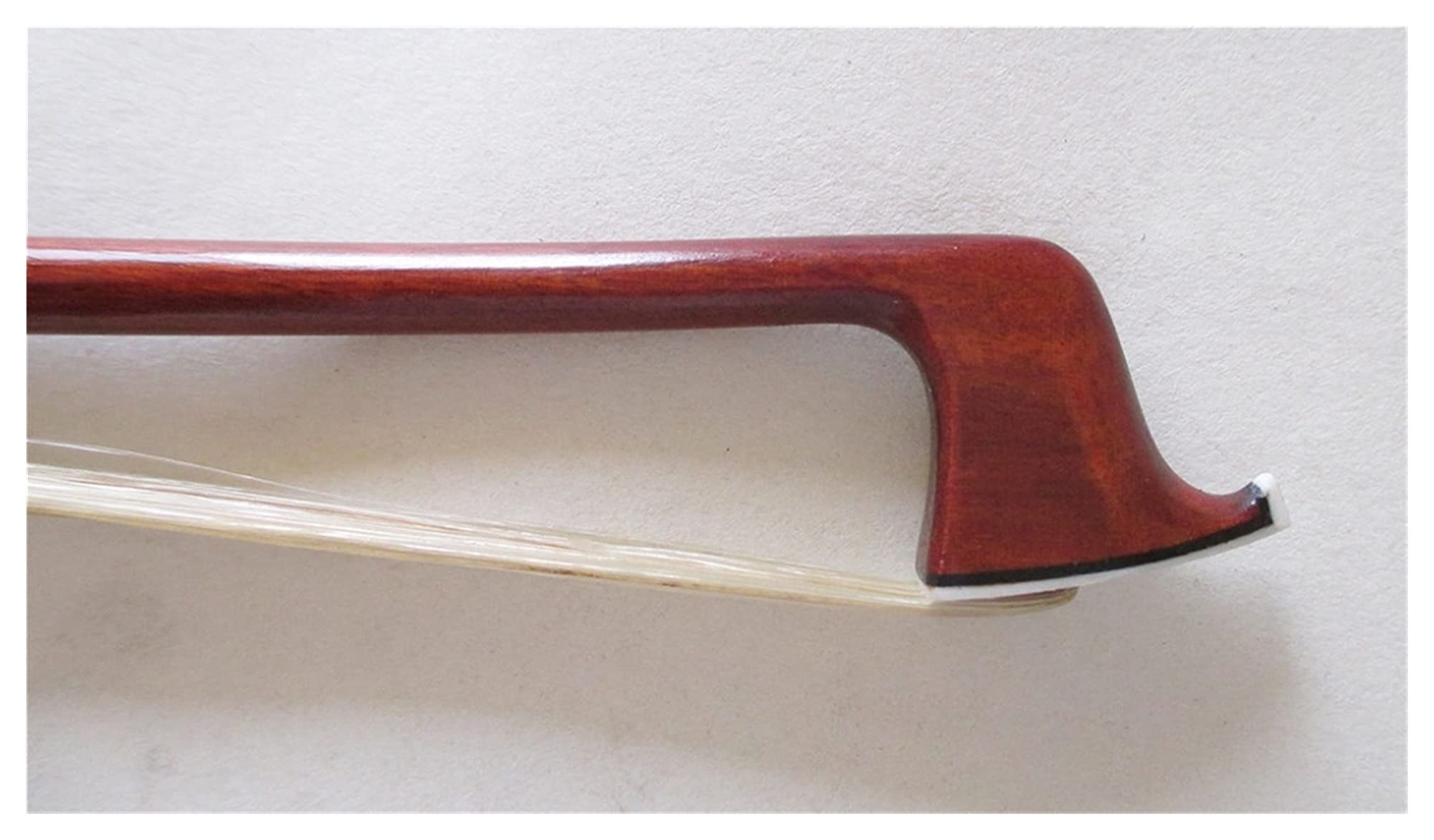FLFL Arco per Violino Rotondo Pernambuco con Bottone D' Argento Pieno Montata Ebony Paris Occhi Rana E Parti d'Argento Arco Violino Standard