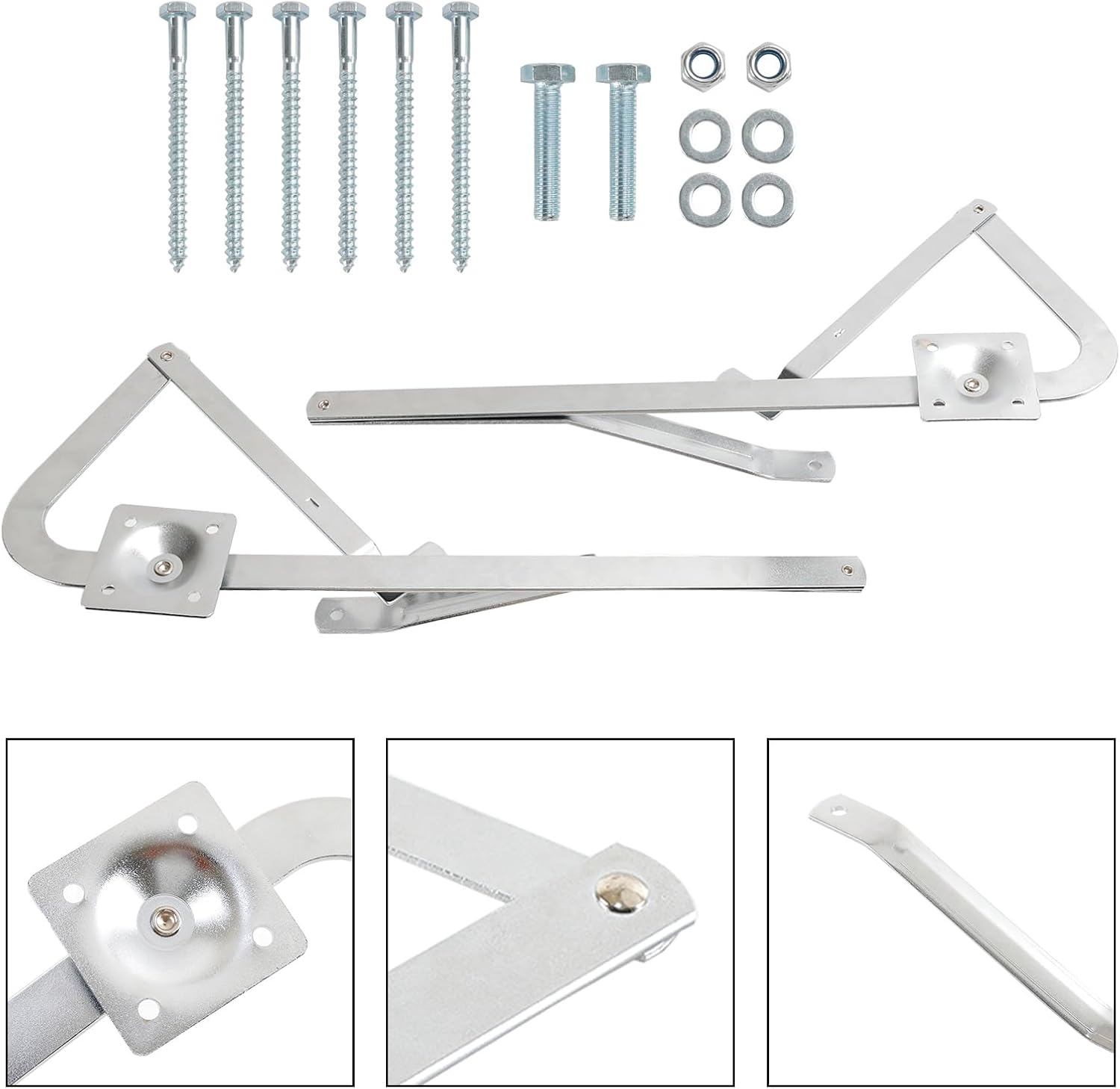 Topteng Pair Attic Ladder Spreader Hinge Arms for MFG Werner Series 55-2 After 2010, for Werner Series Attic Ladders, Models After February 2010 Models Mk 5 WU2210 W2208 W2210