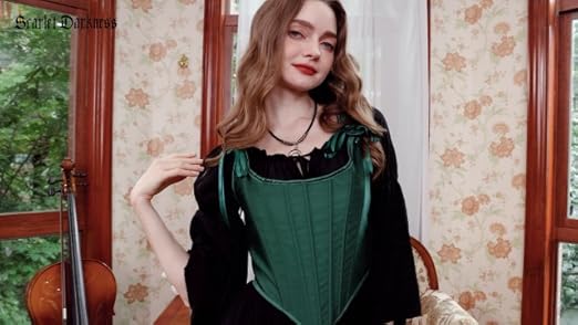 Scarlet Darkness Womens Victorian Steampunk Waistcoat Gothic Jacquard Vest Tops Wine M