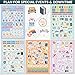 bloom daily planners 40 Page Mega Planner Sticker Pack (1500+ Stickers) - 6” x 9” Bound Ultimate Variety Sticker Book with Foil - Seasons, Celebrations, Holidays, Food, Travel, Quotes & More - Vol. 1