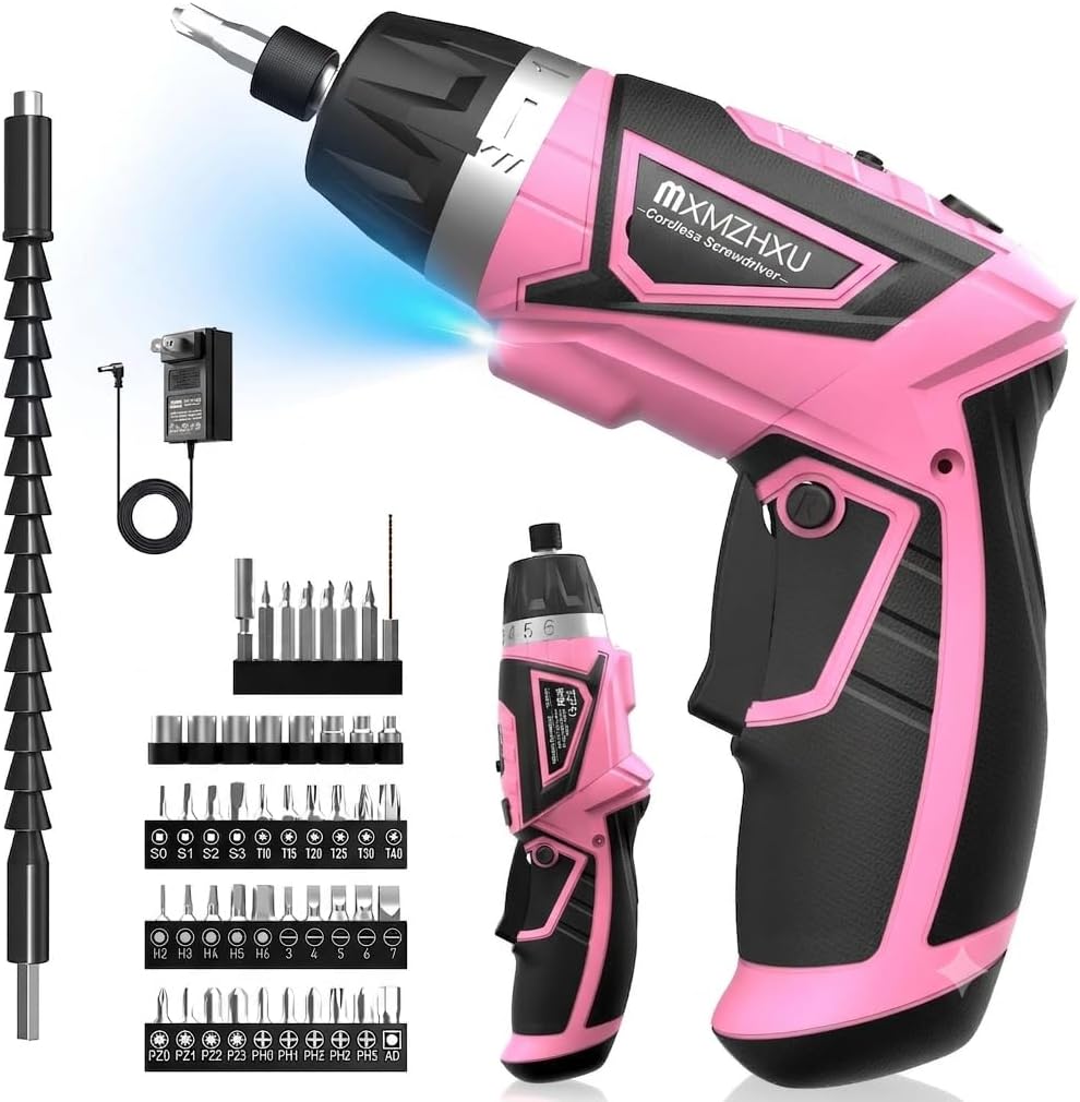8V Cordless Screwdriver,6+1 Precision Torque Electric Screwdriver