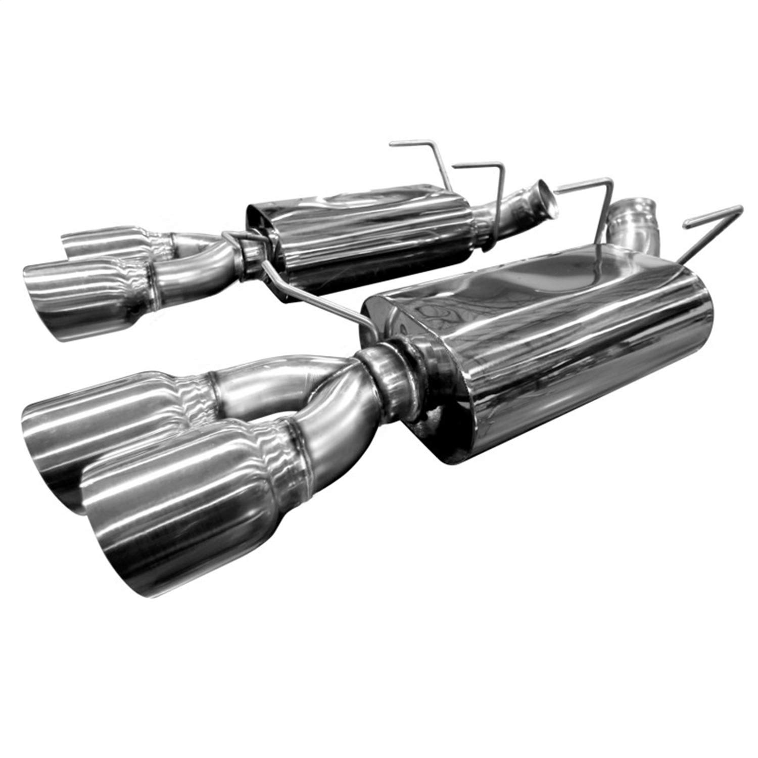 11436200 Axle Back Exhaust System 2 3/4 in. x 3 in. OEM Incl. Kooks Polished Oval Race Mufflers/4 in. Polished Slash Cut Quad Tips Axle Back Exhaust System