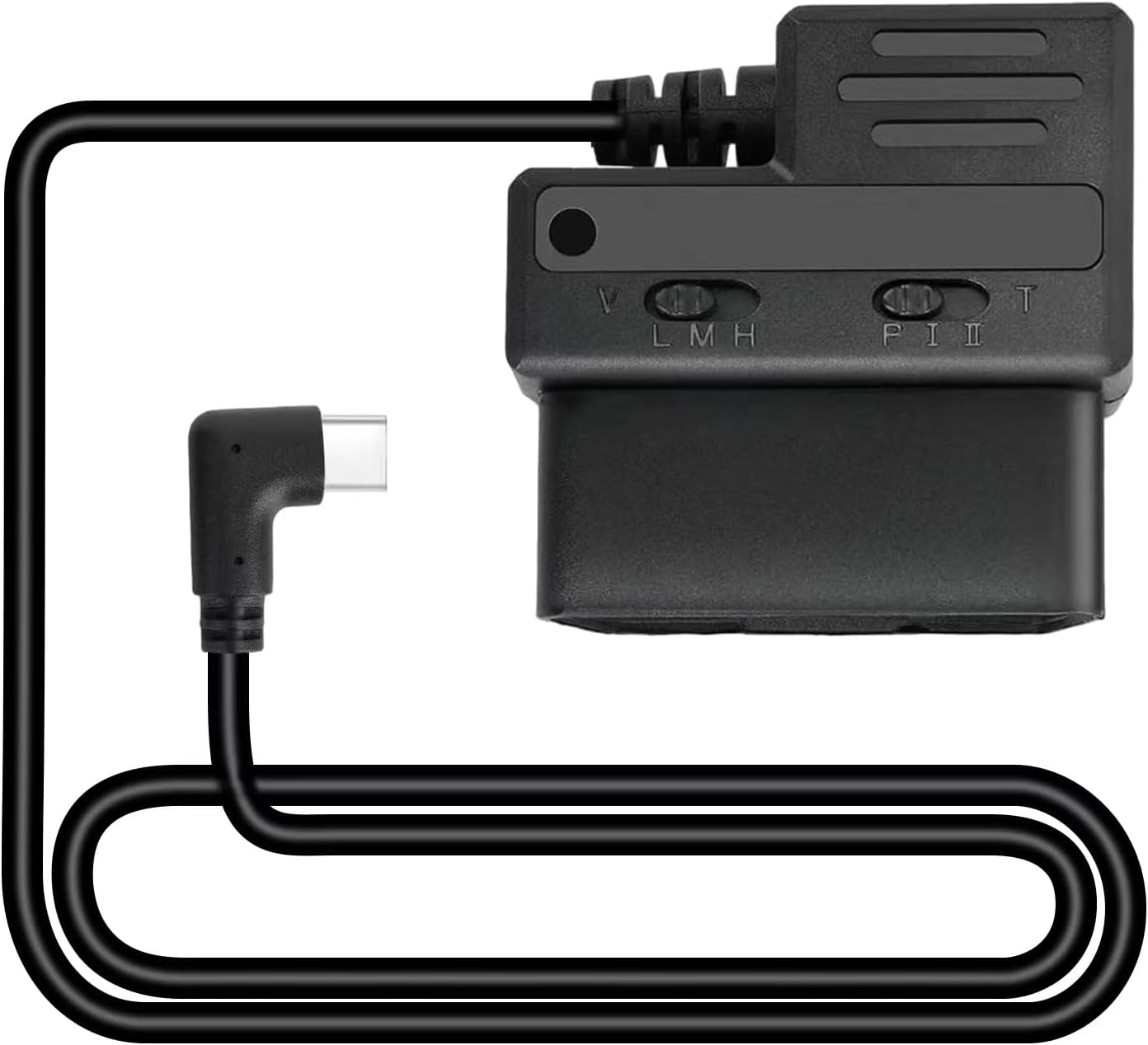 Dash Cam Hardwire Kit, USB Type C Hardwire Kit with OBD Power Cable for Dashcam 12-24V to 5V/3A with Low Voltage Protection 24h Parking Surveillance