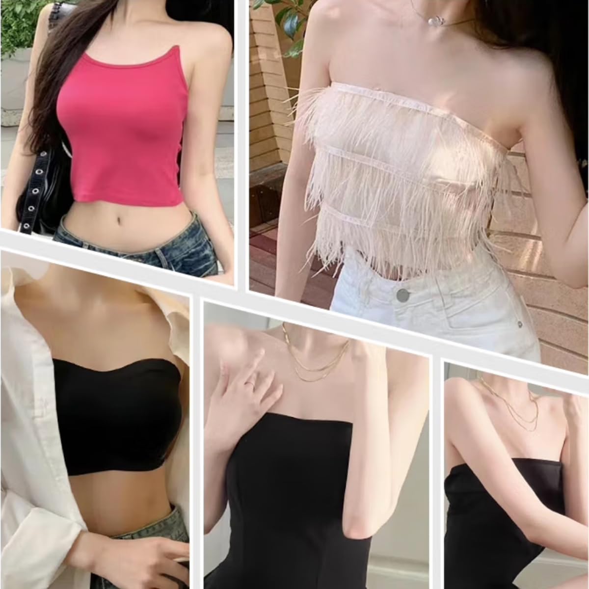 Lot de 2 paires de bretelles de soutien-gorge transparentes, douces pour la peau, invisibles et antidérapantes, amovibles et réglables pour soutien-gorge sans bretelles