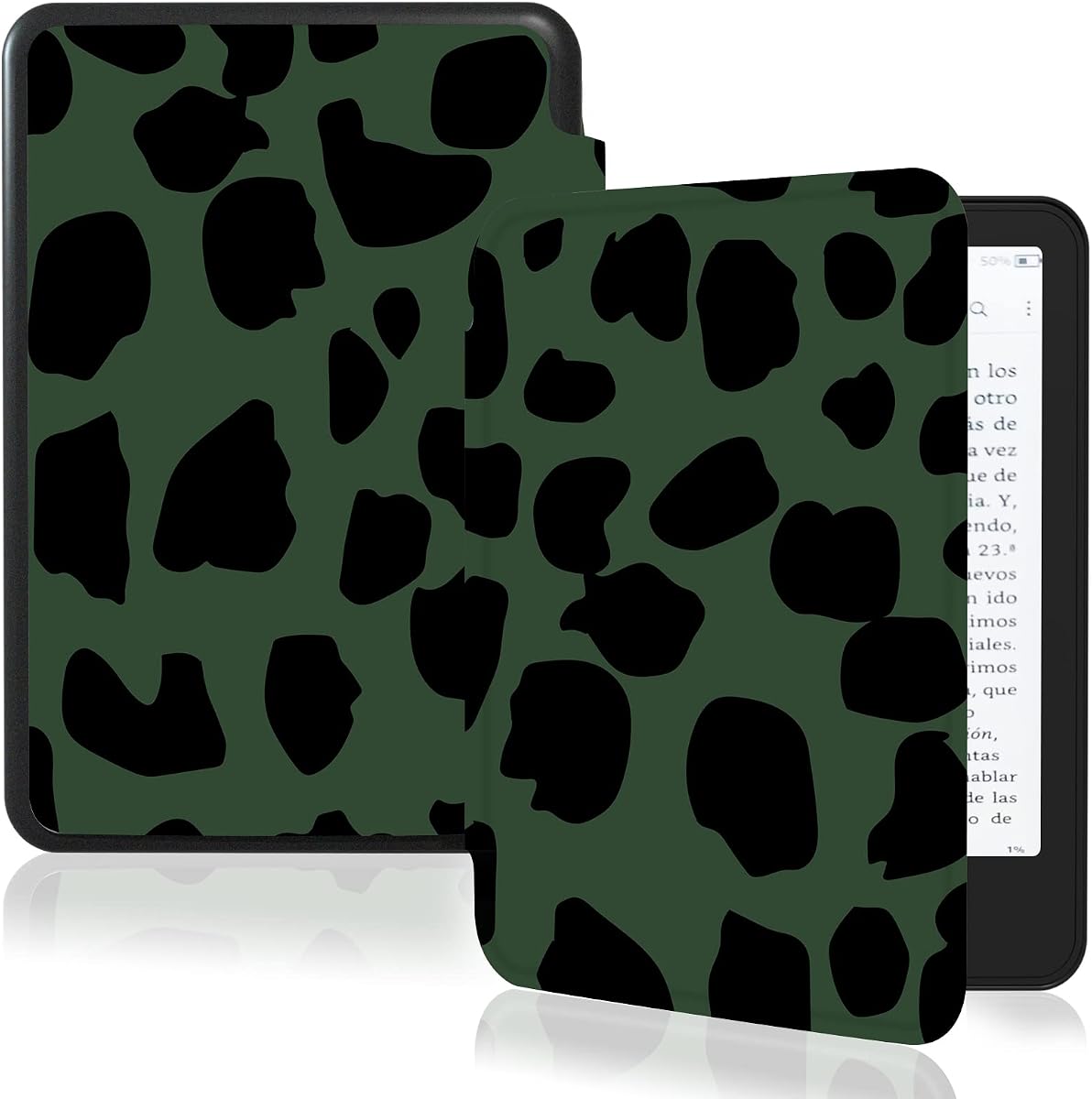 MOROCK Slim Case for All-New 6" Kindle(11th Generation,2024/2022 Release,Model No.C2V2L3),Premium Lightweight PU Leather Cover with Auto Wake/Sleep,Leopard Print
