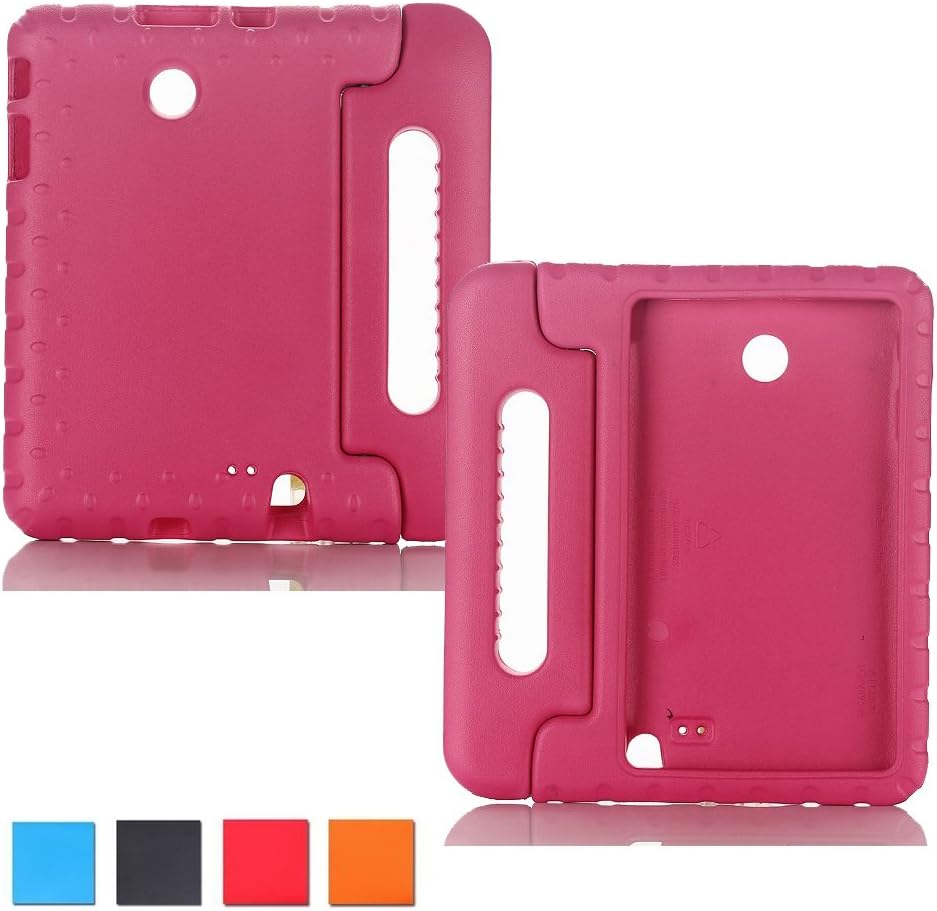 LG G Pad F 8.0 inch LG V495 Case, DeeMall Multi Function Child/Shock Proof Kids Cover Case with Stand/Handle for LG G Pad F 8.0 inch (LG V495/LG V496) (2015 Release) Tablet- !Rose Pink